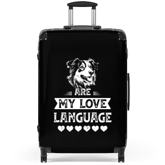 I Love Dog Lover Dog Owner Xmas Suitcases
