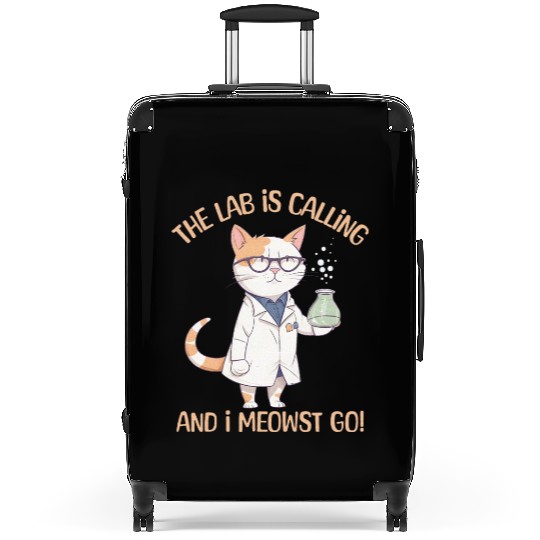 Lab Calling Science Lab Cat Laboratory Chemistry Suitcases