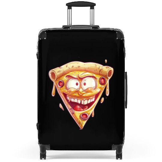 Cheesy Grinning Slice Captures Joy Suitcases