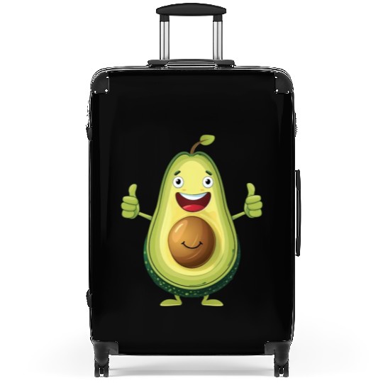 Happy Avocado With Thumbs Up Suitcases