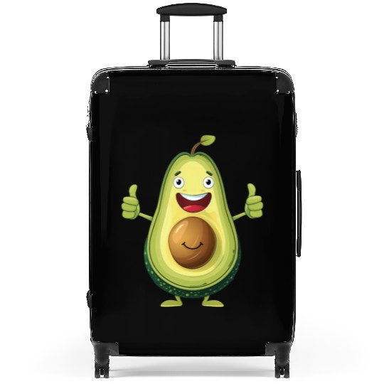 Happy Avocado With Thumbs Up Suitcases