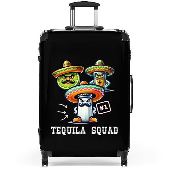Cinco De Mayo Fiesta Tequila Squad Salt Number One Suitcases