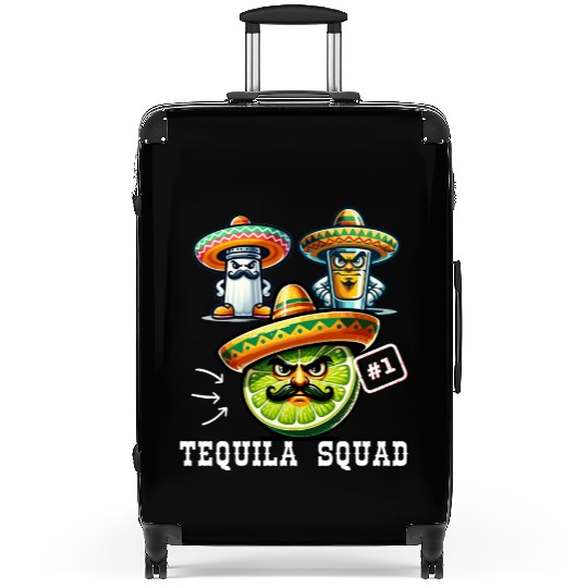 Cinco De Mayo Fiesta Tequila Squad Lime Number One Suitcases