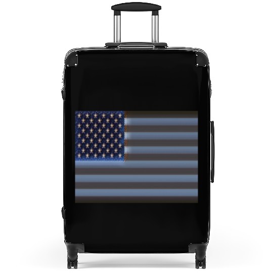 USA Flag with Space Stars & Stripes design Suitcases