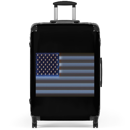 USA Flag with Space Stars & Stripes design Suitcases