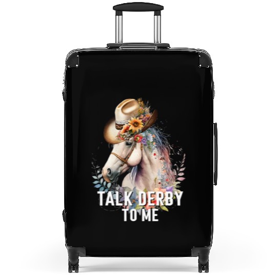 Talk Derby To Me Horse Racing Derby Day Suitcases