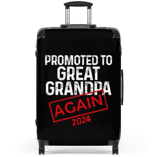 Promoted To Great Grandpa Again Est 2024 Baby Suitcases
