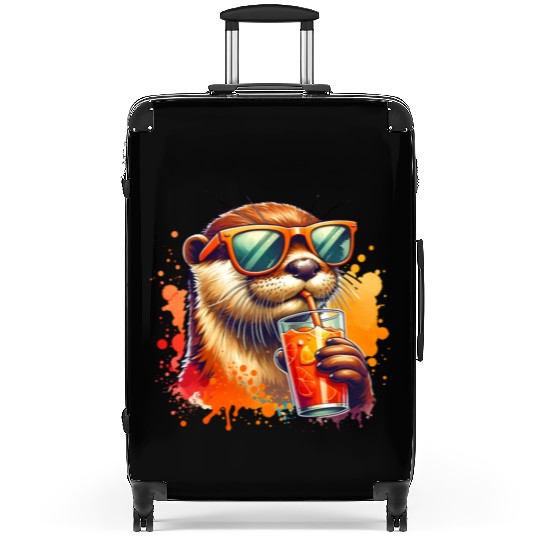 Cute Sea Otter Suitcases Gift for Animal Lover
