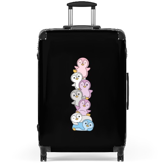 Intergender Flag Pride Lgbtq Cute Penguin Suitcases