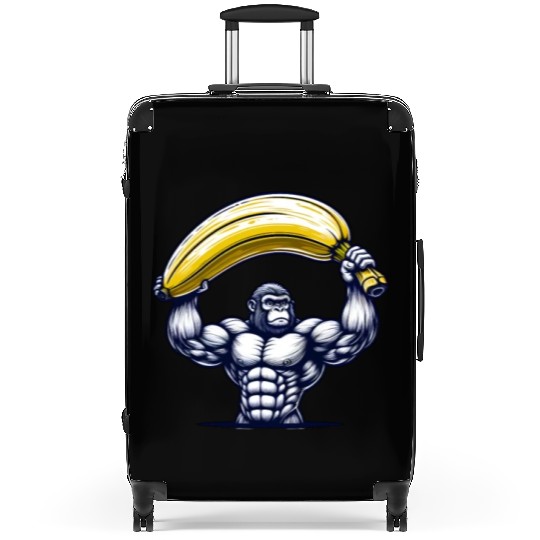 Monkey with Big Banana Suitcases