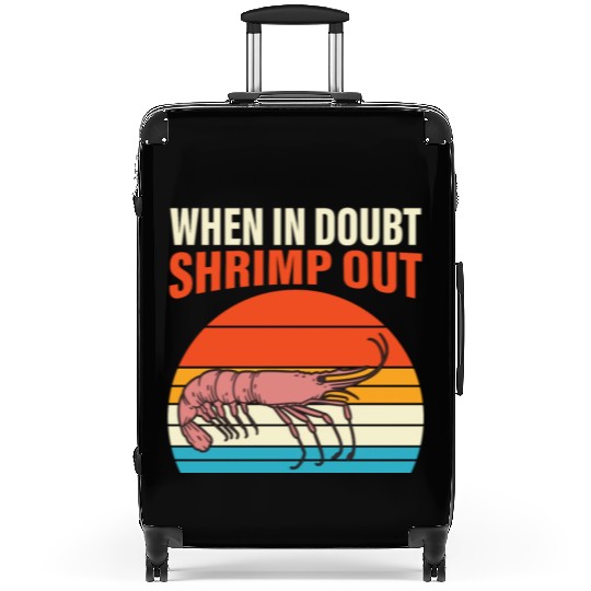 When In Doubt Shrimp Out Retro BJJ Brazilian Suitcases