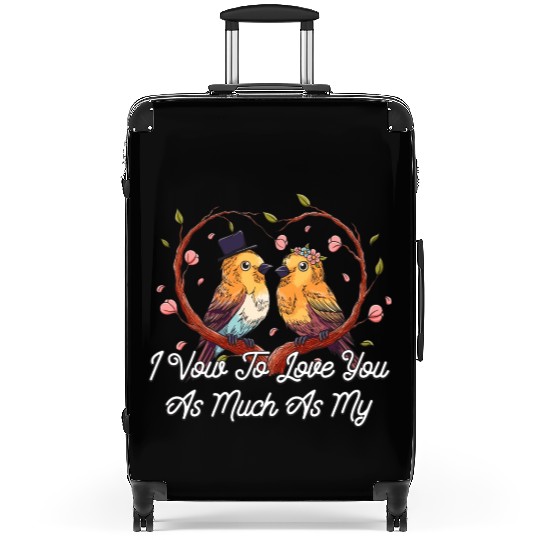 To Love You As Much As My Cats Wedding Cat Lover Suitcases