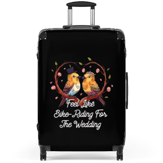 Feel Like Bike Riding For The Wedding Engagement Suitcases