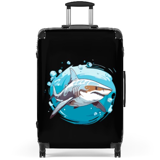 Great White Shark - Ocean Shark - Shark Lover Suitcases