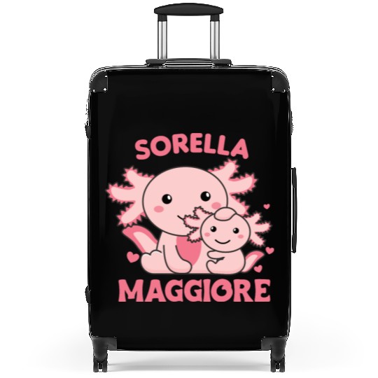 I Will Be Big Sister 2022 For Siblings axolotl Suitcases