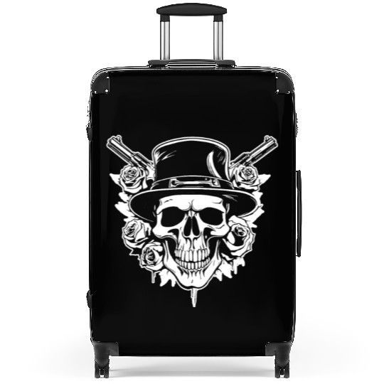 Skeleton Roses Guitar Guns Skull Roses Suitcases