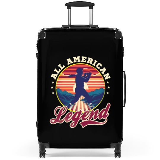 4th Of July Baseball All American Legend Suitcases