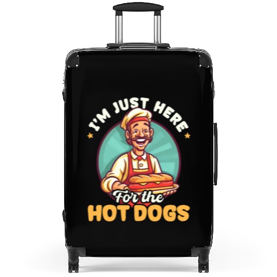 Hot Dog Here For The Hot Dogs Suitcases