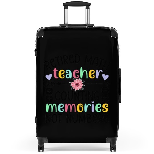 Retired Math Teacher Memories Retirement Math Suitcases