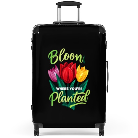 Tulips Tulip Flower Yes I Talk To Tulips Suitcases