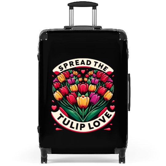 Tulips Tulip Flower Yes I Talk To Tulips Suitcases