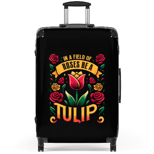 Tulips Tulip Flower Yes I Talk To Tulips Suitcases