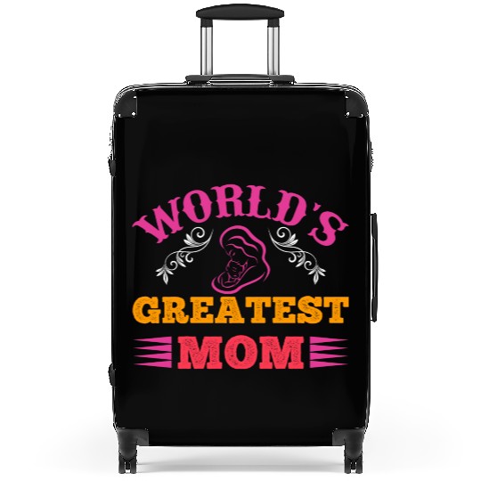 World's Greatest Mom Suitcases