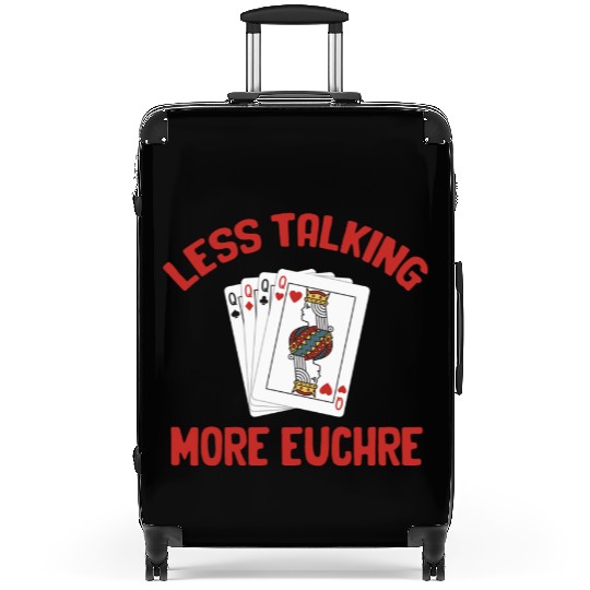 Less Talking More Euchre Casino Dealer Mahjong Suitcases
