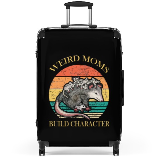 Weird Moms Build Character Opossum Suitcases