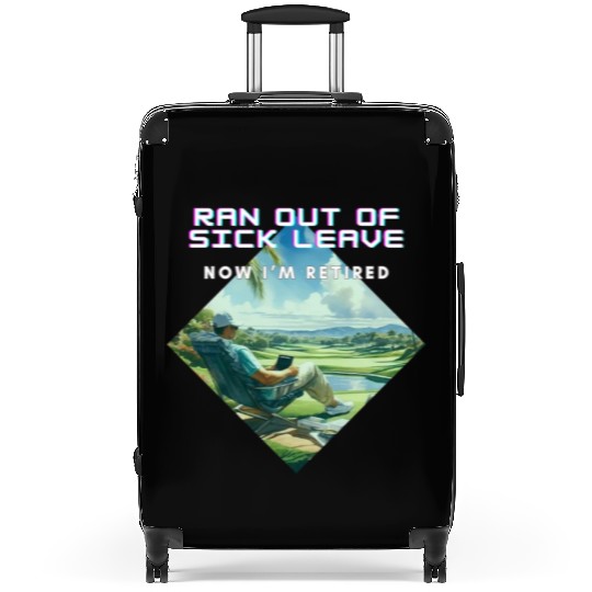 Farewell Office, Hello Greens! - Funny Retirement Suitcases