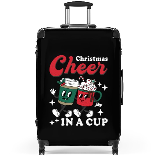 Christmas Cheer in a cup Funny Christmas Suitcases