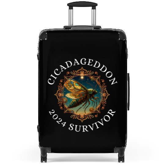 Cicadageddon Invasion Tour 2024 Funny Cicada Event Suitcases