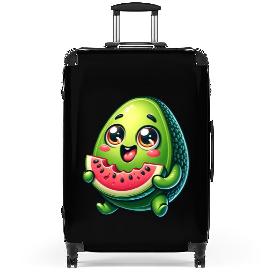 Avocado & Watermelon Sweet Comic Suitcases