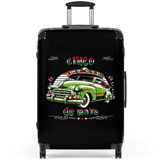 Cinco de mayo ,independence day, mexico,green car, Suitcases