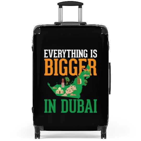 Dubai Map: The City of Dreams Suitcases
