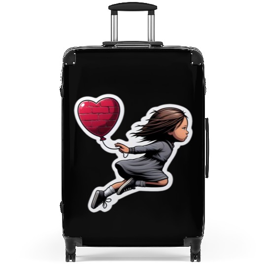 Girl with Balloon by Banksy, Iconic Street Art Suitcases