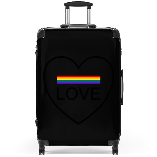 Wording design "LOVE". Design for pride month 2024 Suitcases