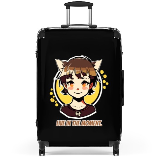 Live in the Moment: Manga Anime Girl Suitcases