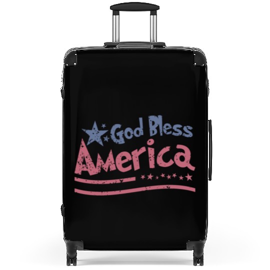 God Bless America Lovers Independence Suitcases