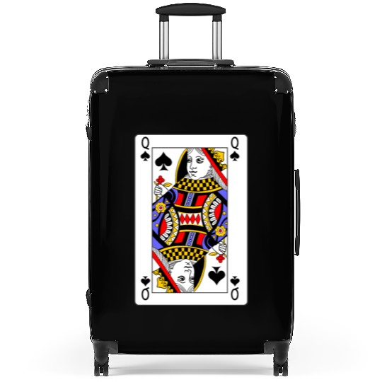 Queen of Spades Playing Card Suitcases