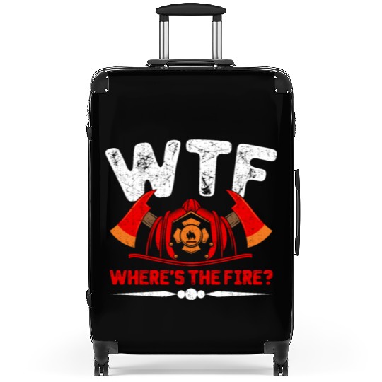 Where's The Fire Firefighter Fireman Firefighting Suitcases