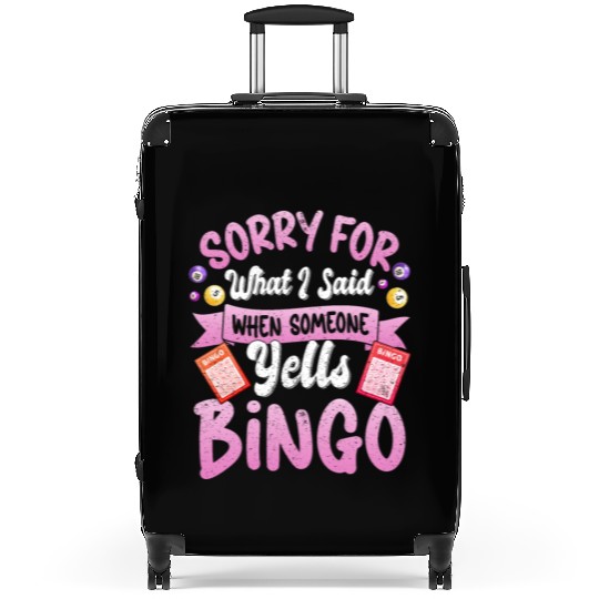 Funny Bingo Player Women Suitcases