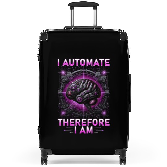 Robotics Engineer I Automate Therefore I Am Suitcases