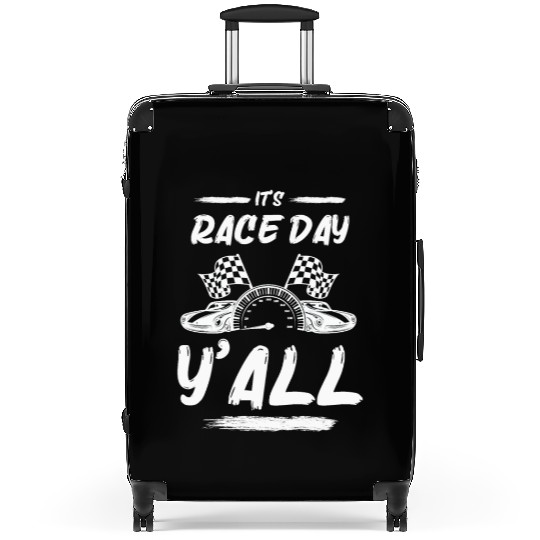 Race Day Car Raceday Trackday Fun Motosports Fan Suitcases