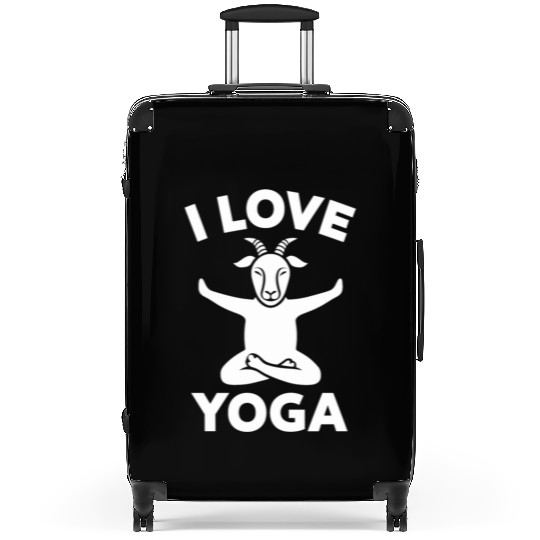 I Love Goat Yoga Serenity Pose Suitcases