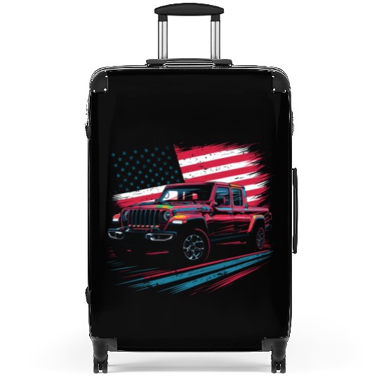 Jeep Gladiator JT US Flag Suitcases