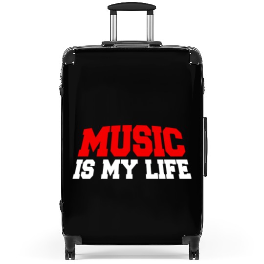 Music Is My Life Party Club Concert Sound Love Suitcases