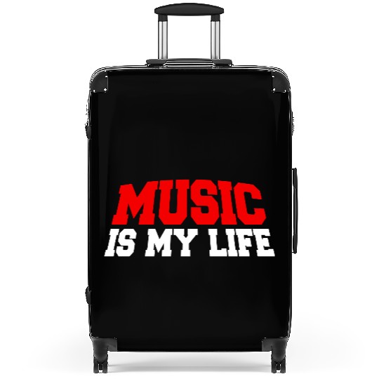 Music Is My Life Party Club Concert Sound Love Suitcases