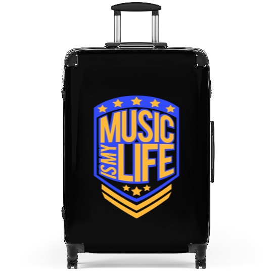 Music Is My Life Party Club Concert Sound Love Suitcases