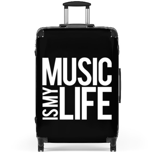 Music Is My Life Party Club Concert Sound Love Suitcases